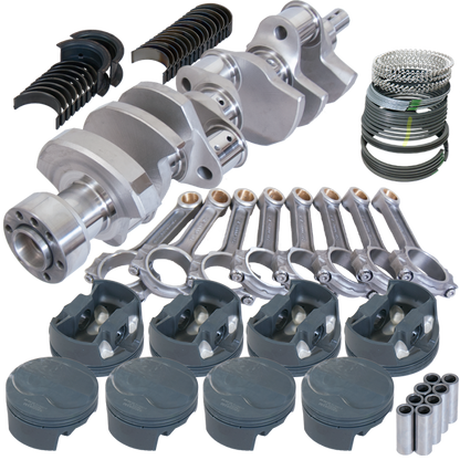 Eagle Chevy LT1 350 1Pc 3.750in Crank 6.000in I-Beam Rods 6cc Dome 4.060in Pistons Rotating Assembly