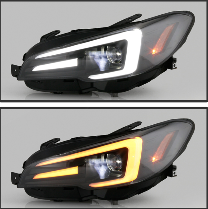 Spyder Subaru Impreza WRX 15-20 Halogen High-Power LED Headlights- Black PRO-YD-SWRX15HALAP-SBSEQ-BK SPYDER