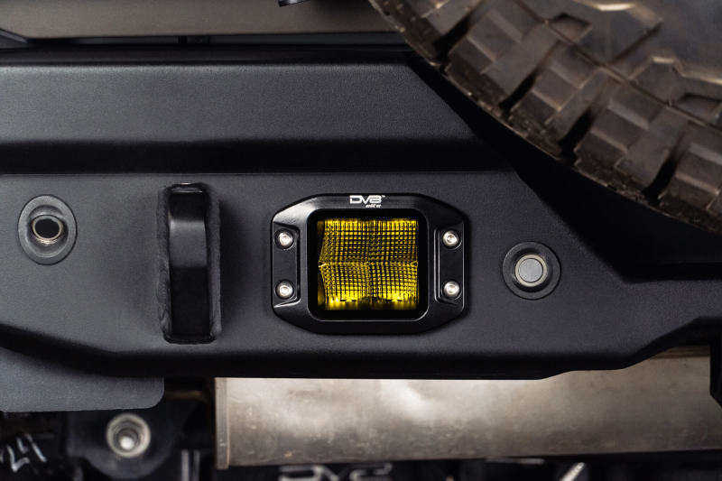 DV8 3-Inch Elite Series LED Amber Flush Mount Pod Light