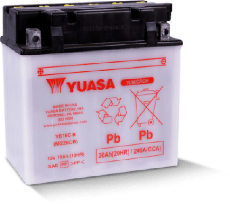 Yuasa YB16C-B Yumicron CX 12 Volt Battery Yuasa Battery