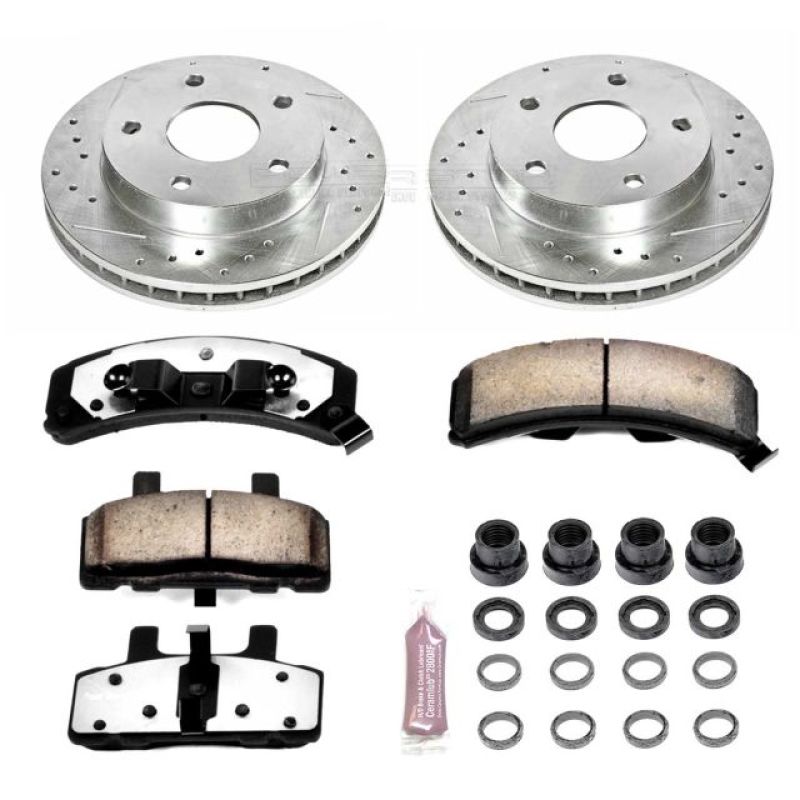 Power Stop 94-99 Dodge Ram 1500 Front Z36 Truck & Tow Brake Kit PowerStop