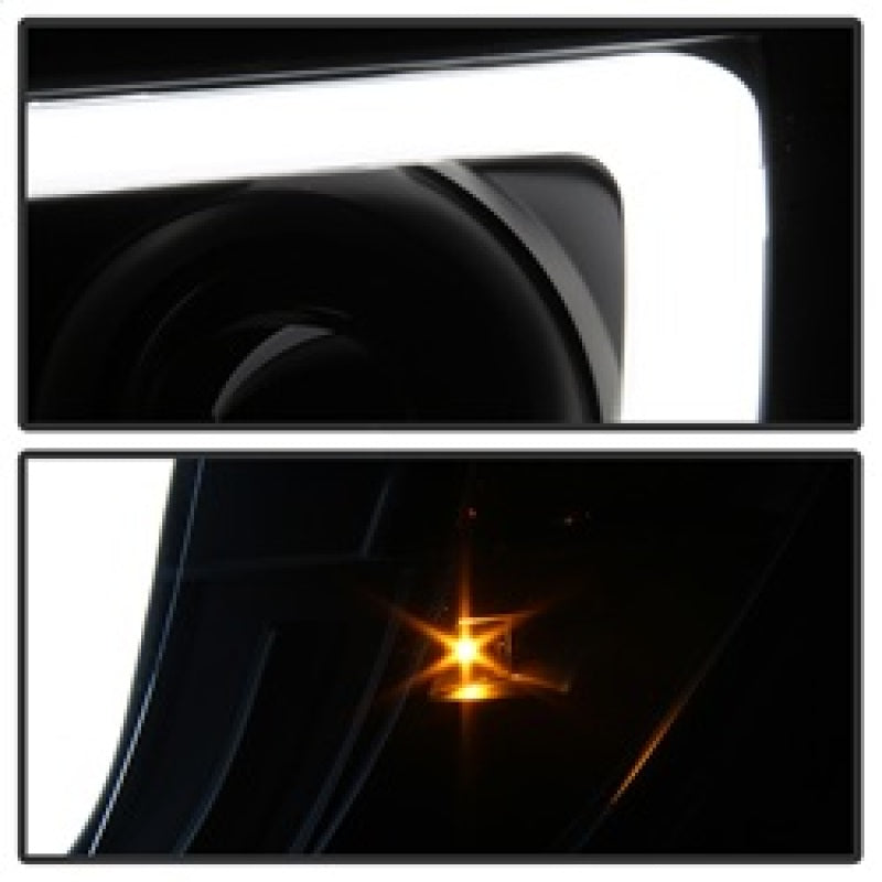 Spyder Toyota Tacoma 05-11 Projector Headlights - Light Bar DRL - Black PRO-YD-TT05V2-LB-BK SPYDER