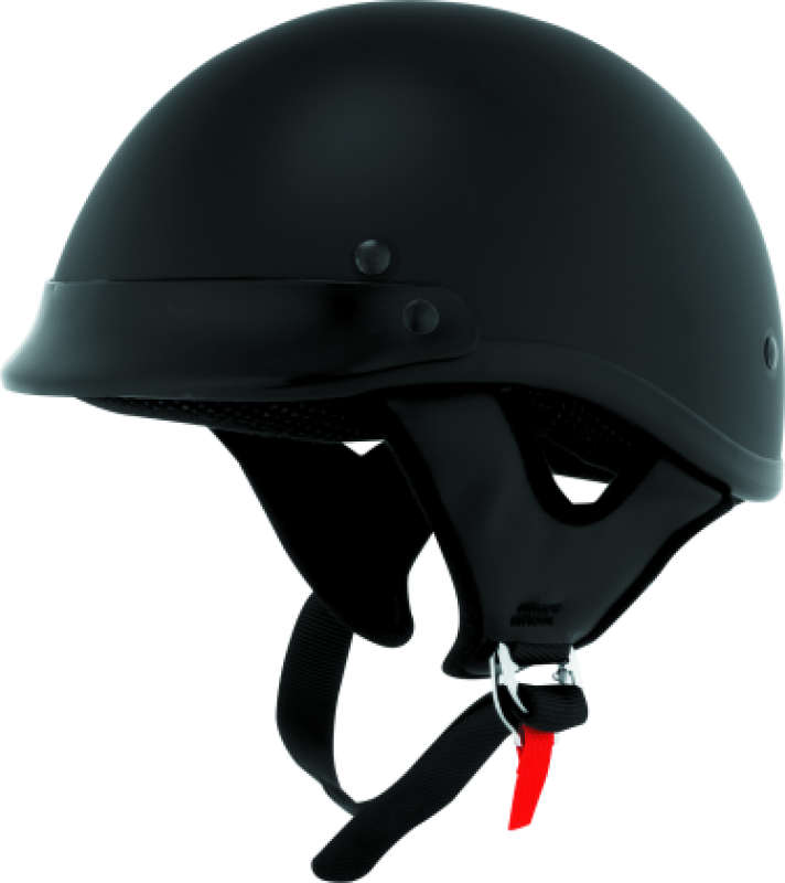 Bikers Choice Skid Lids Traditional Helmet Flat Black - Large - 646823