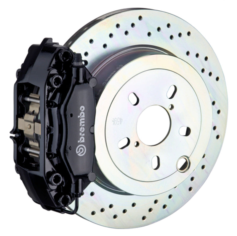 Brembo 66-89 911S/SC/Carrera Rear GT BBK 4 Piston Cast 2pc 309x28 1pc Rotor Drilled-Black Brembo