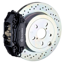 Load image into Gallery viewer, Brembo 66-89 911S/SC/Carrera Rear GT BBK 4 Piston Cast 2pc 309x28 1pc Rotor Drilled-Black