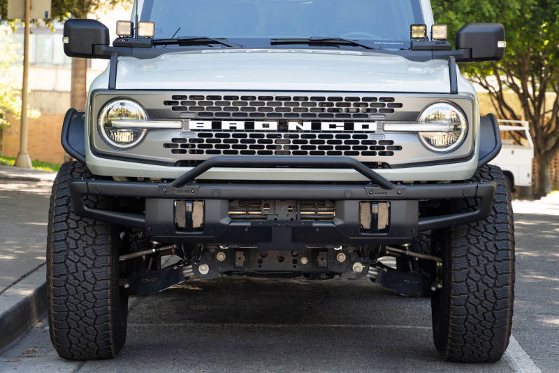 DV8 Offroad 21-22 Ford Bronco Factory Front Bumper Licence Relocation Bracket - Front DV8 Offroad