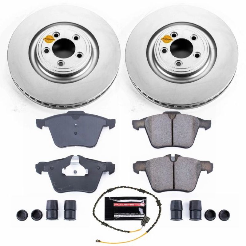 Power Stop 2018 Jaguar XJ Front Z23 Evolution Sport Coated Brake Kit PowerStop