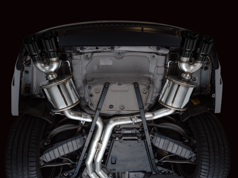 AWE Tuning 19-23 Audi C8 S6/S7 2.9T V6 AWD Touring Edition Exhaust - Diamond Black Tips AWE Tuning