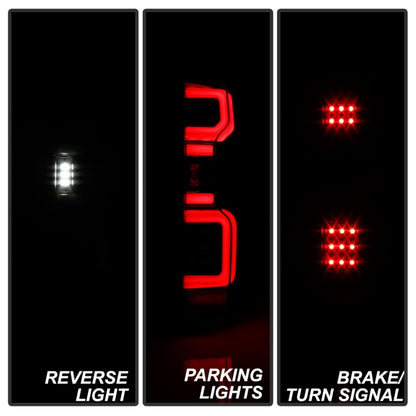 Spyder Chevy Silverado 19-20 LED Tail Light Black ALT-YD-CS19HAL-BK SPYDER