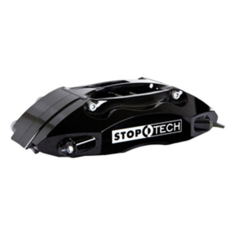 StopTech 06-08 350z (non-track) / 05-09 G35/G37AWD Front BBK ST40 355x32 Slotted Rotors Black Calipe Stoptech