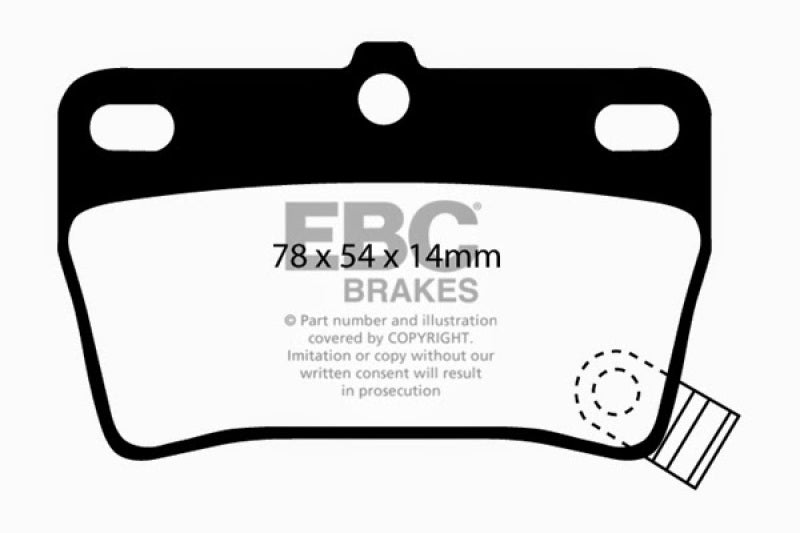 EBC Ultimax2 Rear Brake Pads - UD1051 EBC