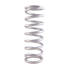 Load image into Gallery viewer, QA1 3-4/5in ID Tapered High Travel Pigtail Spring - 9in Length x 450lbs/in - Silver Powder Coated