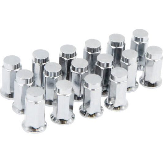 Raceline Hex/Flat Lug Nuts - 12mm x 1.25/17mm - 16 Pack -