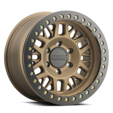 Load image into Gallery viewer, Raceline RT951B Ryno 17x9in/8x165.1 BP/-12mm Offset/130.81mm Bore - Bronze &amp; BLK Ring Beadlock Wheel