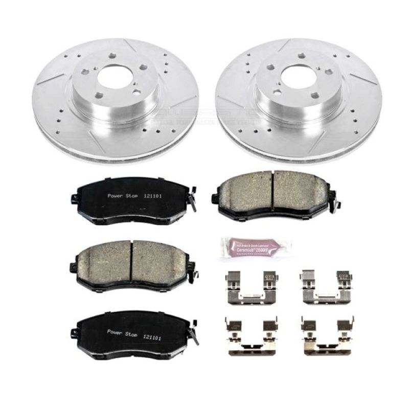 Power Stop 13-16 Subaru BRZ Front Z23 Evolution Sport Brake Kit PowerStop