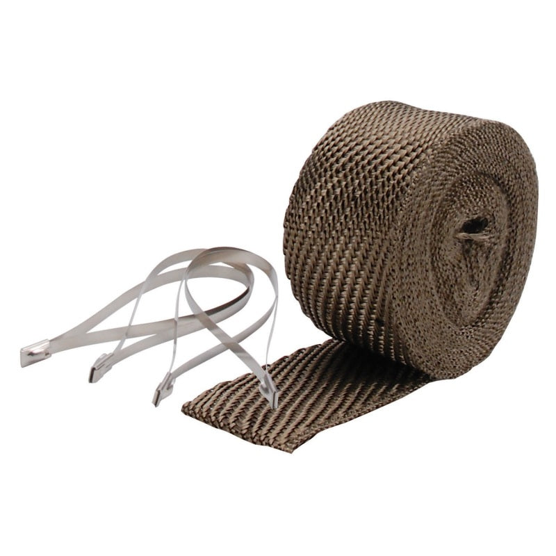 DEI Exhaust Wrap Kit - Pipe Wrap and Locking Tie - Titanium DEI