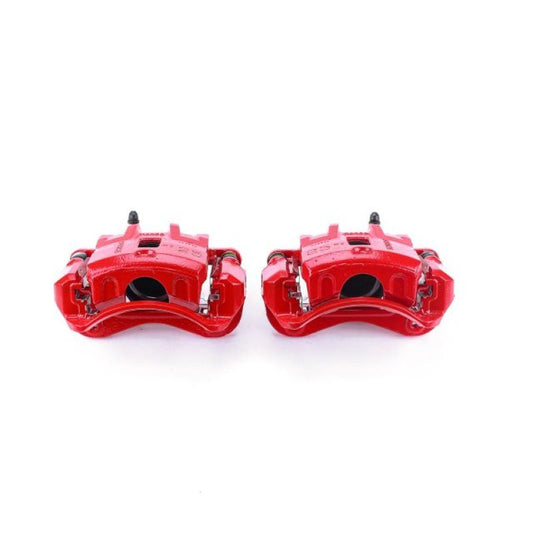 Power Stop 99-04 Hyundai Sonata Front Red Calipers w/Brackets - Pair PowerStop