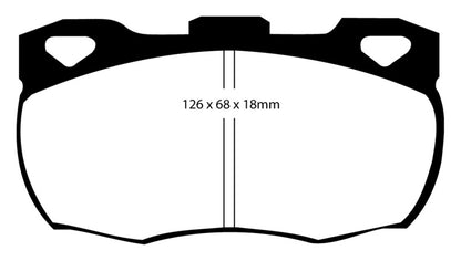 EBC YellowStuff Front Brake Pads - DP4708R EBC