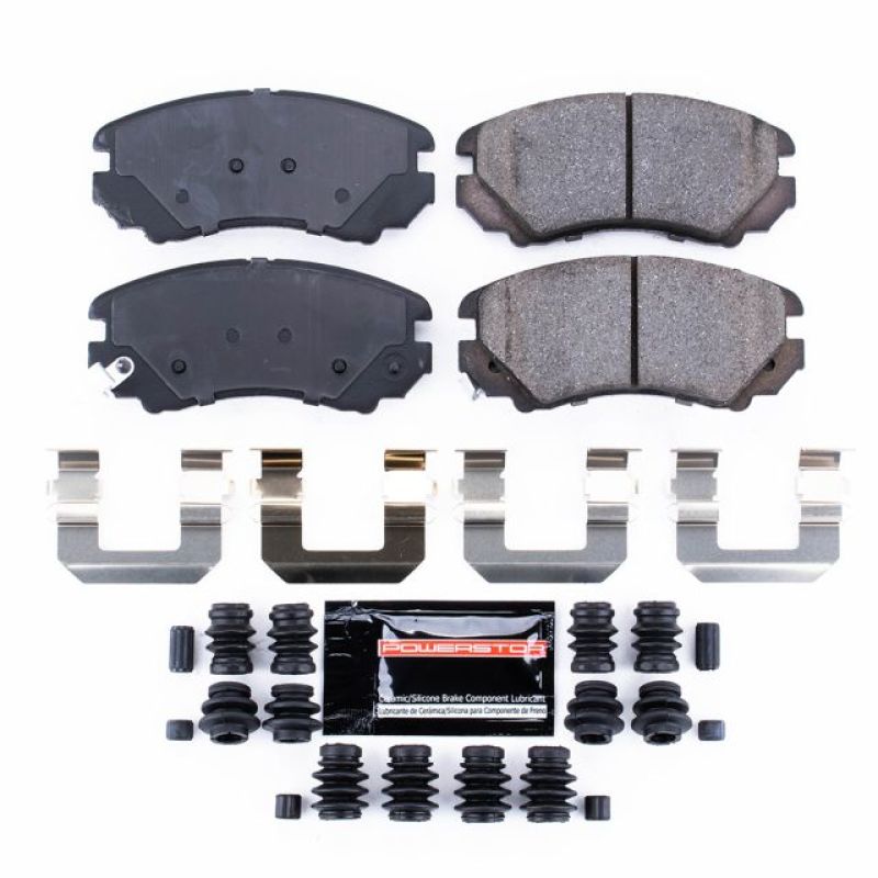 Power Stop 07-10 Hyundai Elantra Front Z23 Evolution Sport Brake Pads w/Hardware PowerStop