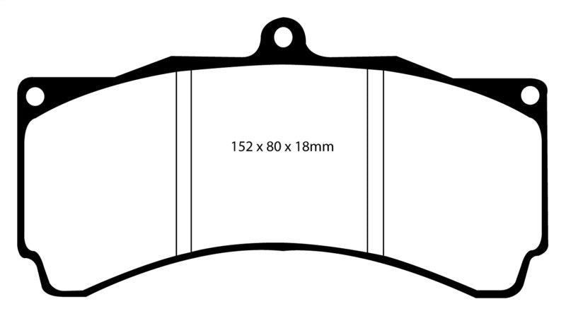 EBC YellowStuff Rear Brake Pads - DP4012R EBC