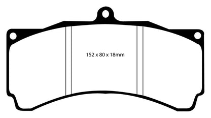 EBC YellowStuff Rear Brake Pads - DP4012R EBC