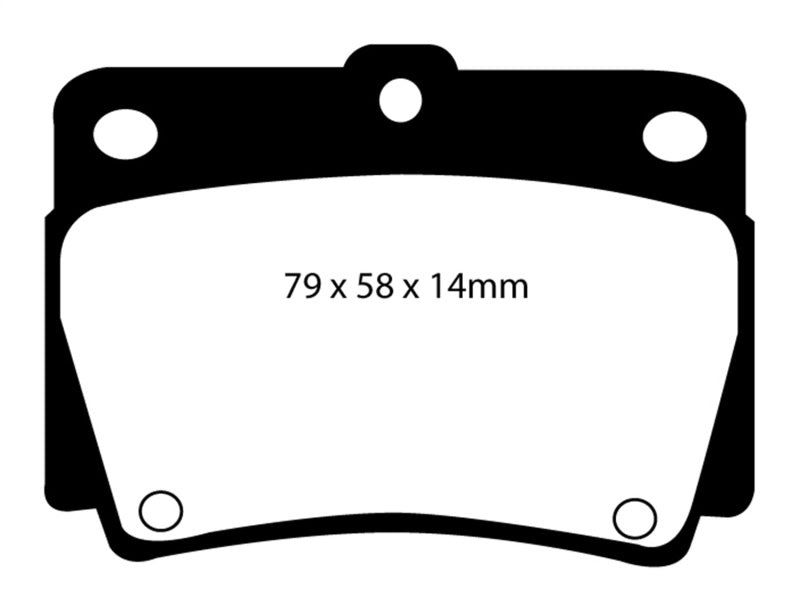 EBC YellowStuff Rear Brake Pads - DP41228R EBC