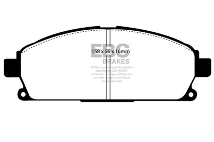 EBC YellowStuff Front Brake Pads - DP41247R EBC