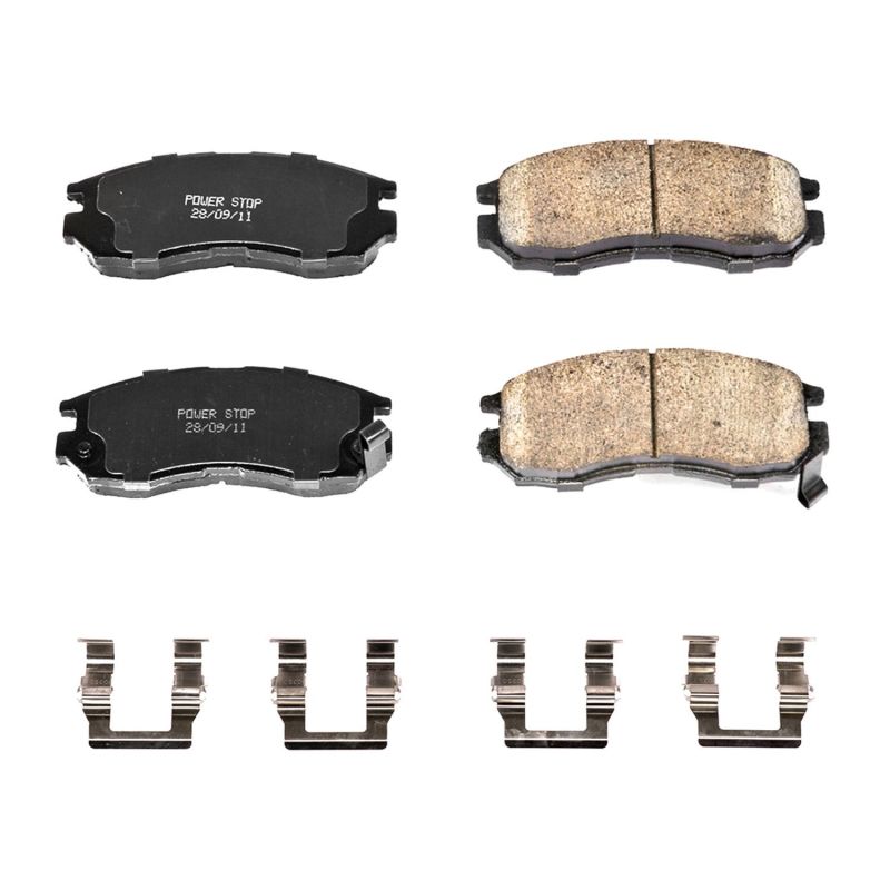 Power Stop 95-05 Chrysler Sebring Front Z17 Evolution Ceramic Brake Pads w/Hardware PowerStop