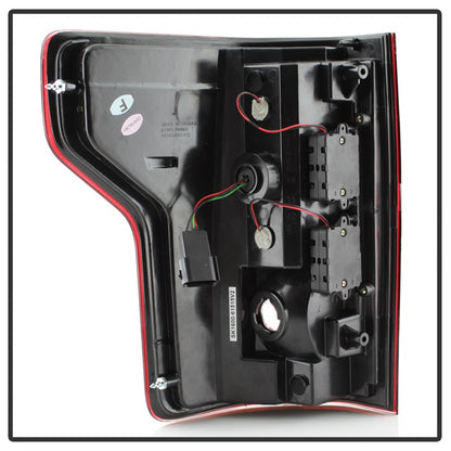 Spyder Ford F150 2015-2017 Light Bar LED Tail Lights - Red Clear ALT-YD-FF15015-LBLED-RC SPYDER