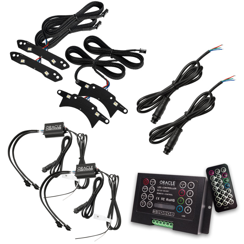 Oracle 15-21 Dodge Challenger RGB+W Headlight DRL Upgrade Kit - ColorSHIFT 2 ORACLE Lighting