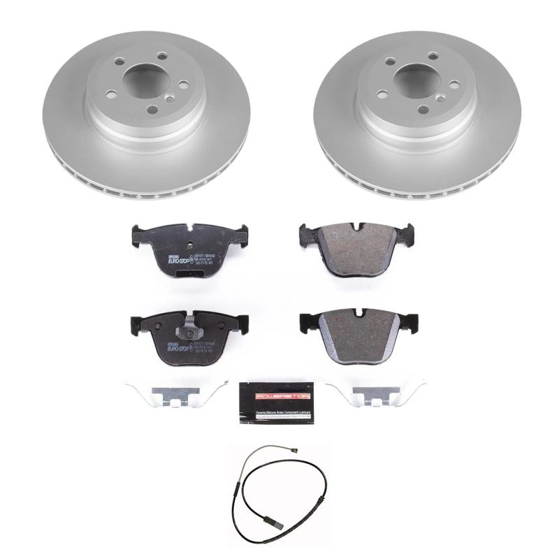 Power Stop 2019 BMW X6 Rear Euro-Stop Brake Kit PowerStop