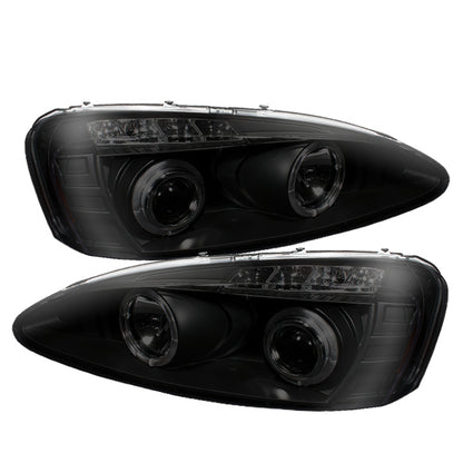 Spyder Pontiac Grand Prix 04-08 Projector Headlights LED Halo LED Blk Smke PRO-YD-PGP04-HL-BSM SPYDER