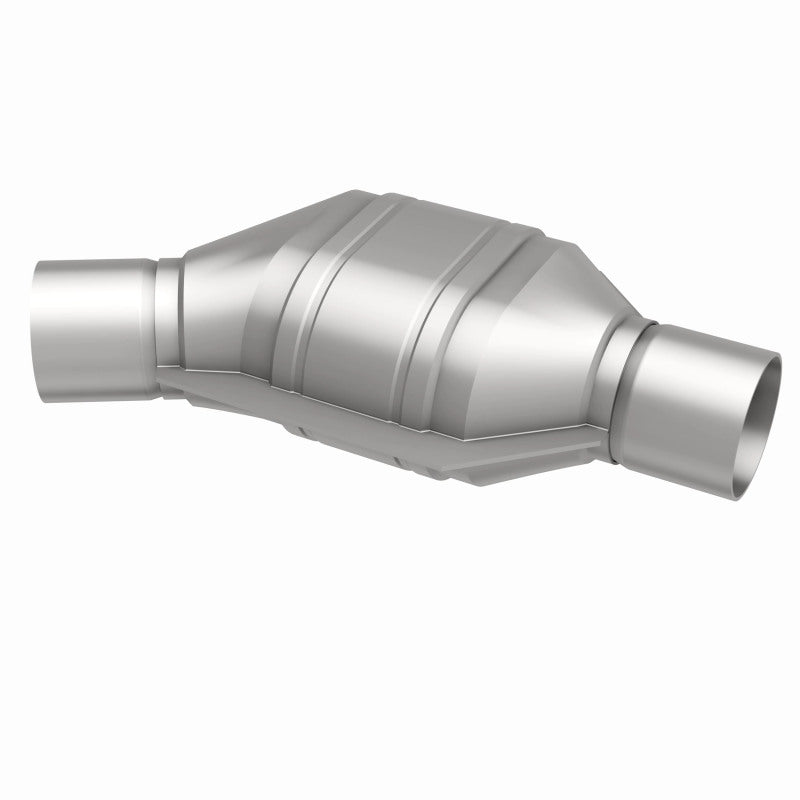 MagnaFlow Conv Univ 2.25in Inlet/Outlet Angled Offset/Center Calif OBDII Magnaflow