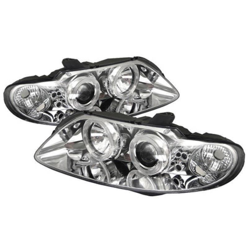 Spyder Pontiac GTO 04-06 Projector Headlights LED Halo LED Chrome High H1 Low H1 PRO-YD-PGTO04-HL-C SPYDER
