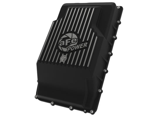 aFe POWER Pro Series Transmission Pan Black w/ Machined Fins - 46-71330B