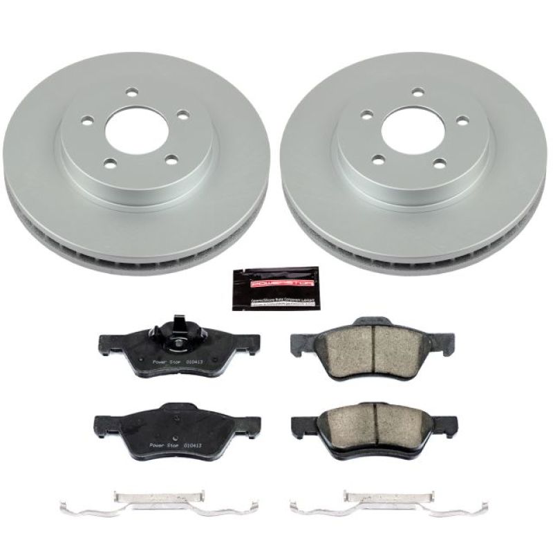 Power Stop 08-10 Ford Escape Front Z17 Evolution Geomet Coated Brake Kit PowerStop
