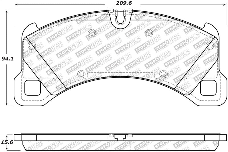 StopTech Street Disc Brake Pads - 305.14520 Stoptech