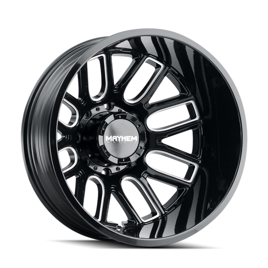 Mayhem 8107D Cogent Dually 20x8.25 / 8x210 BP/ -192mm Offset / 154.2mm Hub Gloss Black Wheel