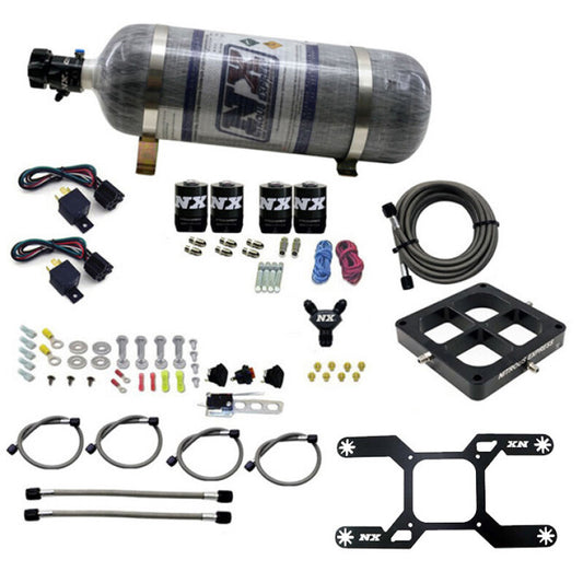 Nitrous Express Dry, Quad Stage Billet Crossbar Plate System 100-2000 HP (4500Flange) - 66447-12
