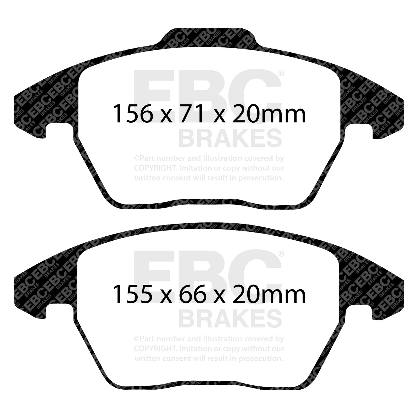 EBC Redstuff 3000 Series front brake pads DP31517C