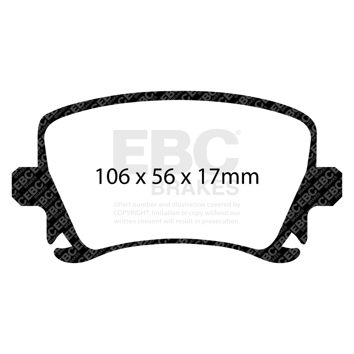 EBC Redstuff 3000 Series front brake pads DP31518C