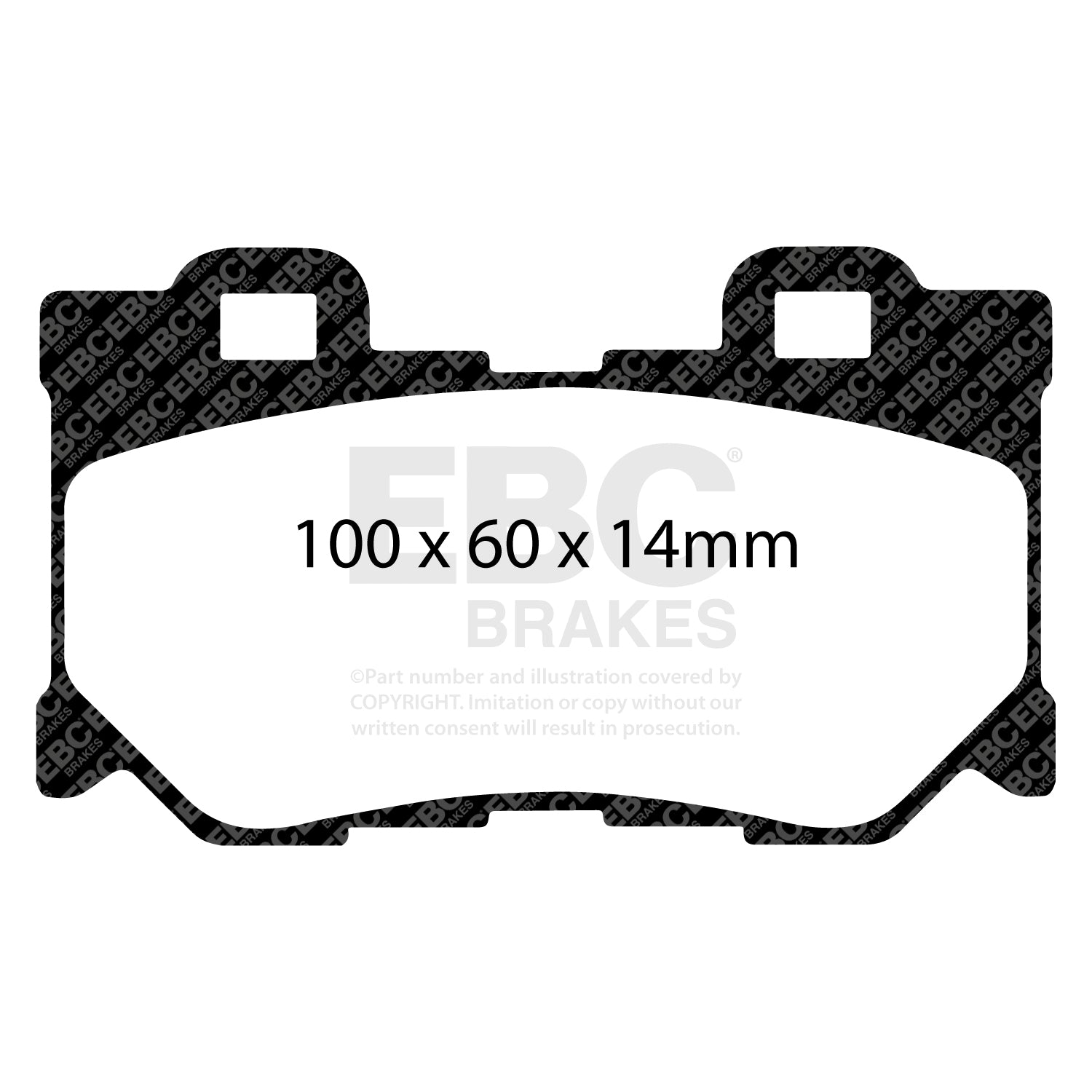 EBC Redstuff 3000 Series rear brake pads DP31824C