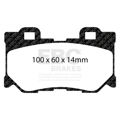 EBC Redstuff 3000 Series rear brake pads DP31824C