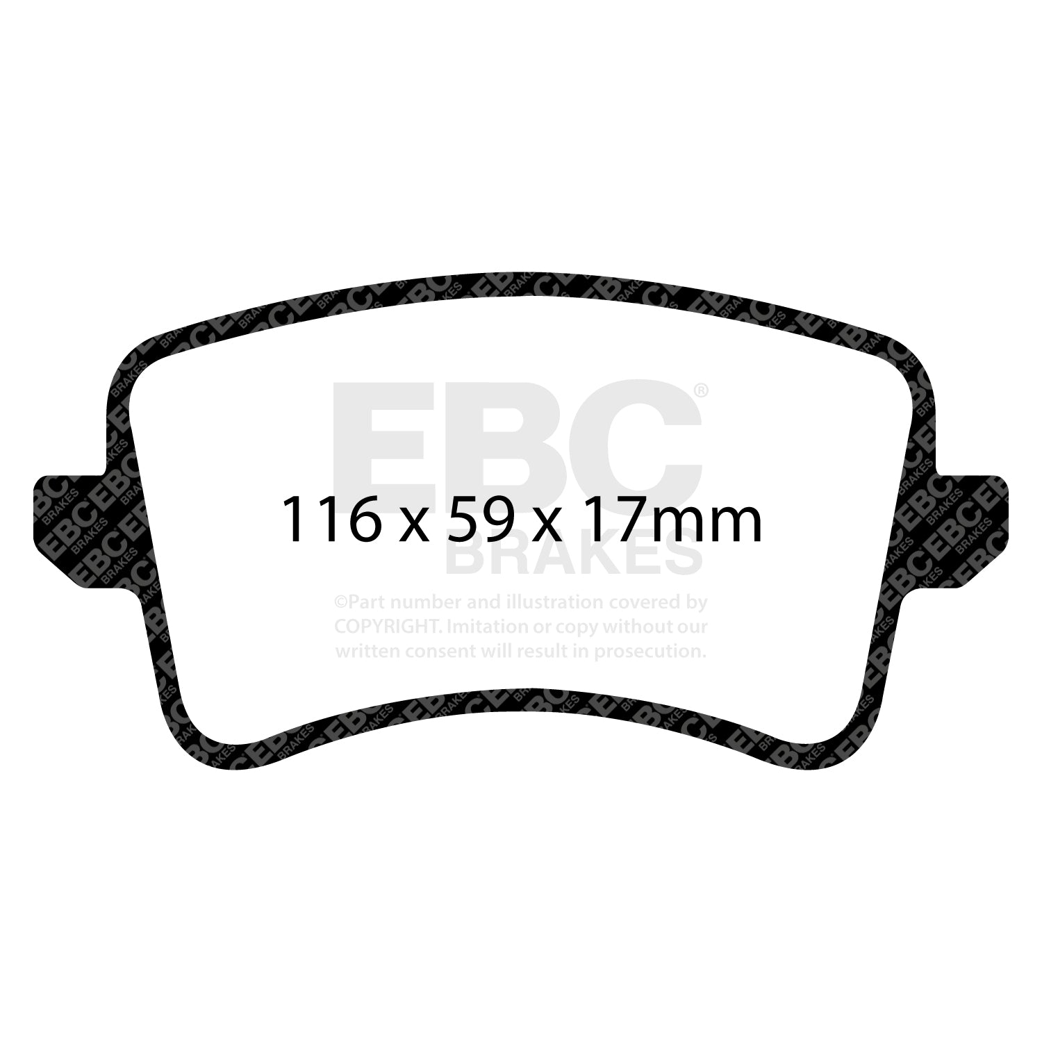 EBC Redstuff 3000 Series rear brake pads DP31988C