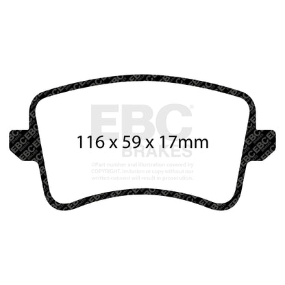 EBC Redstuff 3000 Series rear brake pads DP31988C