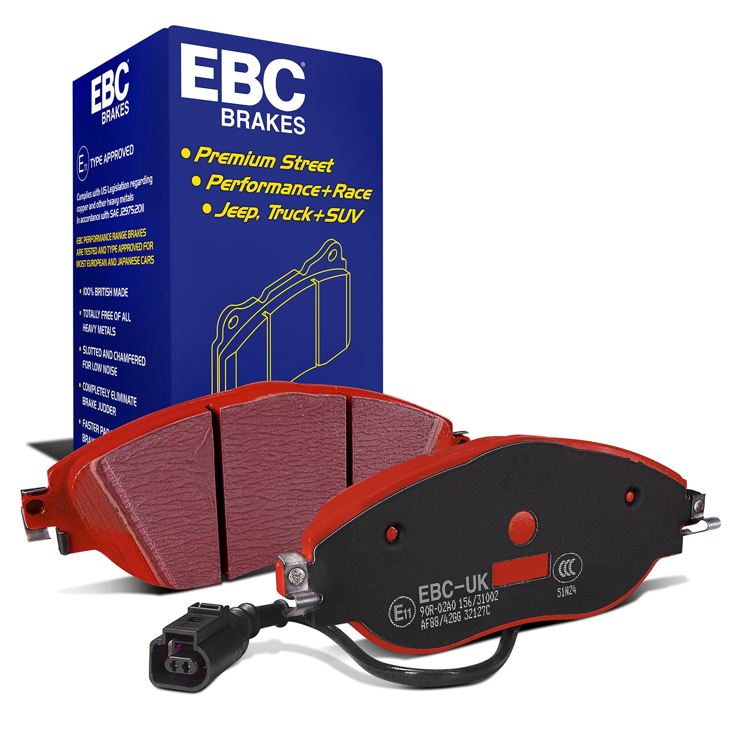 EBC Redstuff 3000 Series front brake pads DP32127C