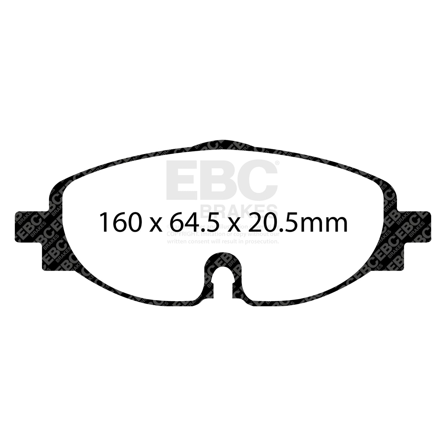 EBC Redstuff 3000 Series front brake pads DP32150C