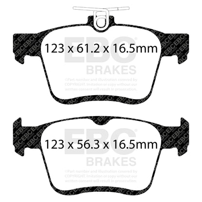 EBC Redstuff 3000 Series rear brake pads DP32153C