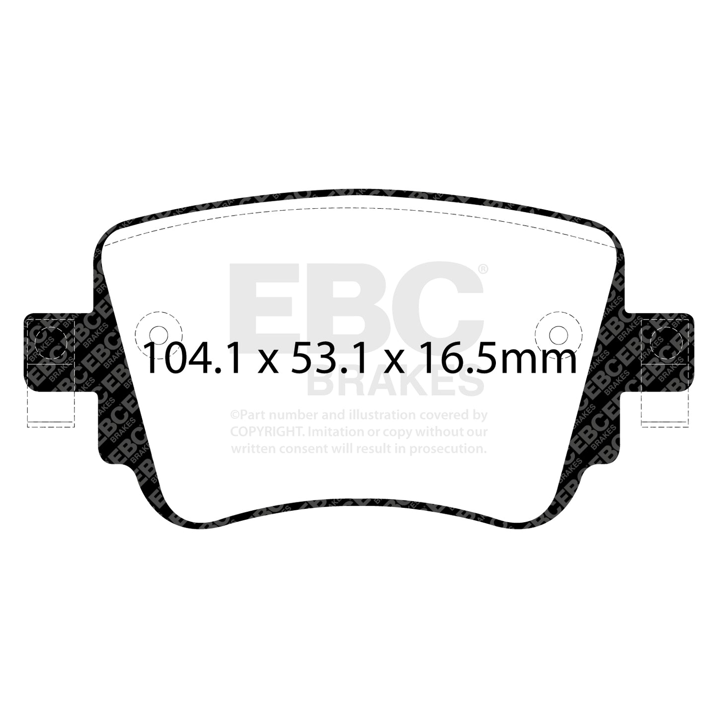 EBC Redstuff 3000 Series rear brake pads DP32201C