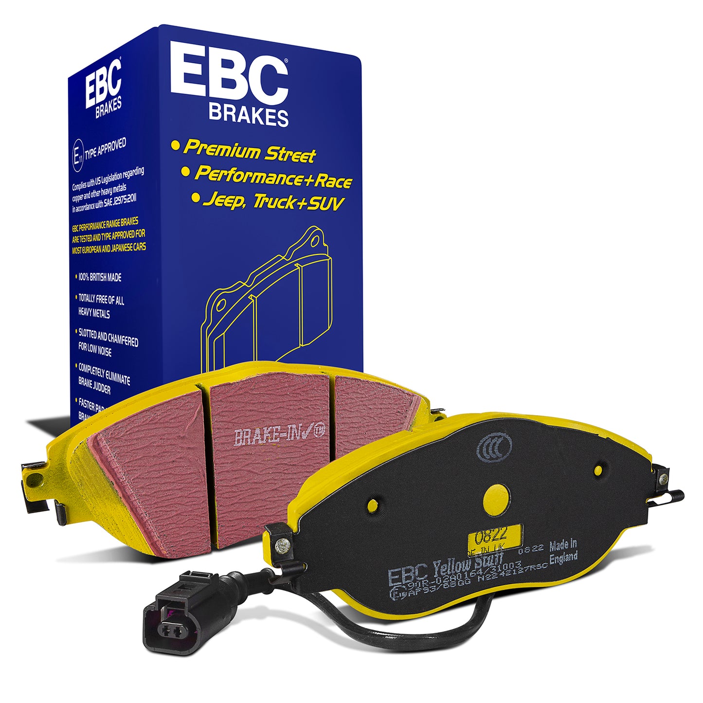 EBC Yellowstuff 4000 Series front brake pads DP42127R